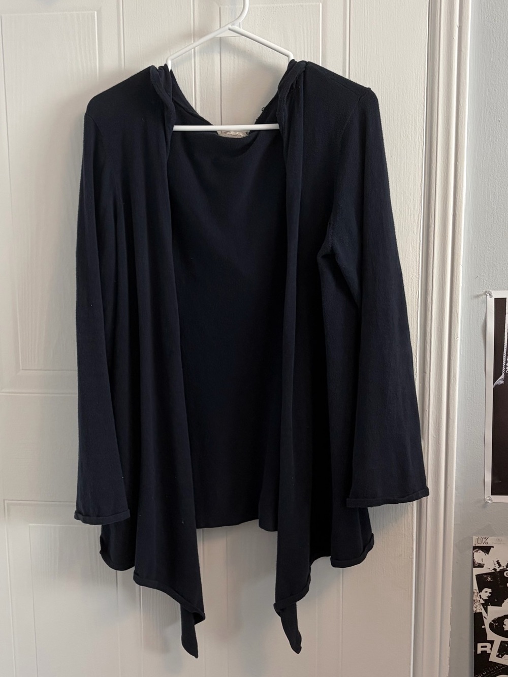 Navy Blue Minnie Rose Hooded Cardigan